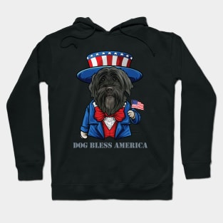 Portuguese Water Dog  Bless America Hoodie